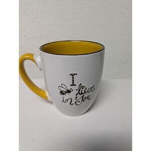Spectrum Designz " I Bee-lieve In You" white ceramic coffee mug cup 2019